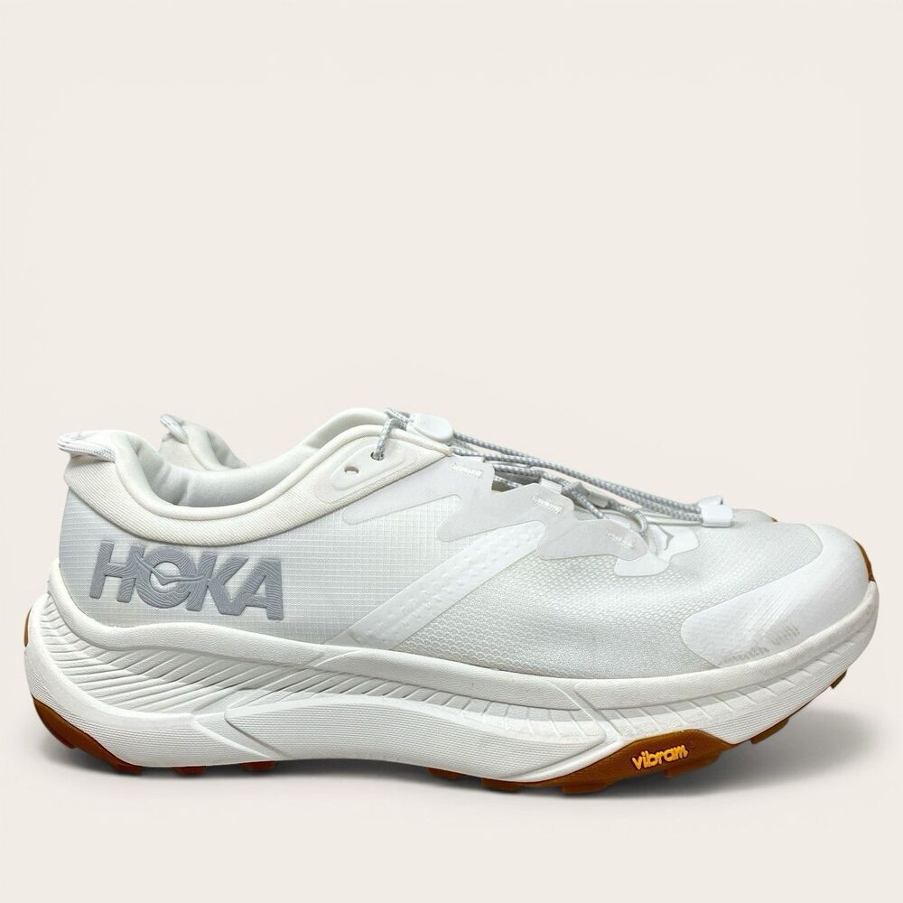 Hoka One One Transport Shoes Men Size 10.5 D Vibram‎ Hiking Running 1123153 WWH